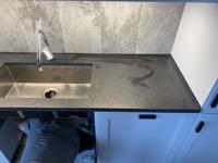 Nero Assoluto Flamed and Brushed - Limhamn - montering  2022-11-21