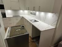 Technistone Crystal Calacatta Silva - kungsholmen, stockholm.  - montering  2023-12-22